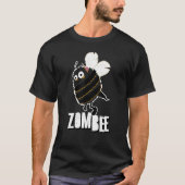 Zombee Bee Zombie Halloween Bumblebee Yellow Spook T-Shirt (Vorderseite)