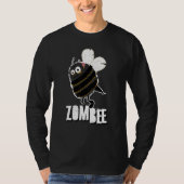 Zombee Bee Zombie Halloween Bumblebee Yellow Spook T-Shirt (Vorderseite)