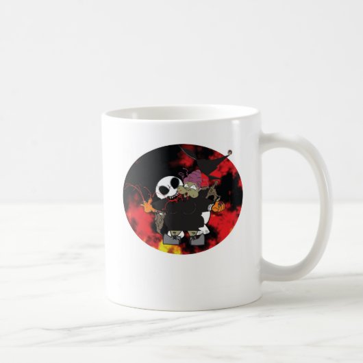 Zombee Bisse die alt, fette Hexe Kaffeetasse (Rechts)