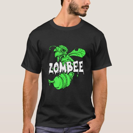 Zombee Halloween Kostüm Coole Biene Zombie Pun Bee T-Shirt (Vorderseite)