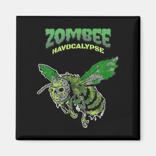 Zombee Havocalypse Soky Funny Halloween Bee W_hock Magnet