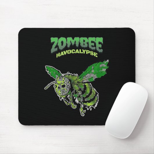 Zombee Havocalypse Soky Funny Halloween Bee W_hock Mousepad (Mit Mouse)
