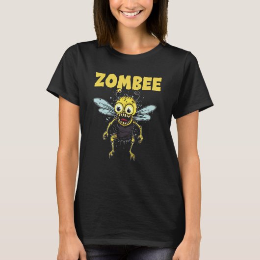 Zombee Zombie Funny Beekeeper Halloween-Kostüm T-Shirt (Vorderseite)