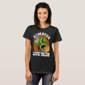Zombees Love Tacos Zombee Zombie Bee T-Shirt (Vorne ganz)