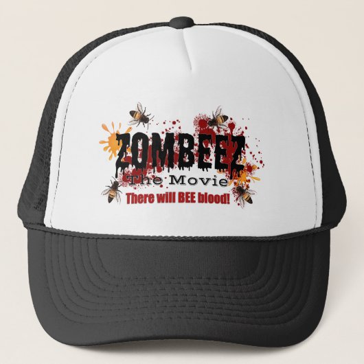 ZOMBEEZ Black Logo Hat Truckerkappe (Vorderseite)