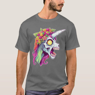 Zombicorn Einhorn Halloween vintage T-Shirt