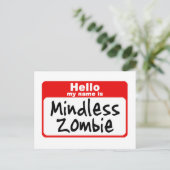 Zombie2 Postkarte (Stehend Vorderseite)