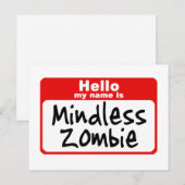 Zombie2 Postkarte (Vorne/Hinten)