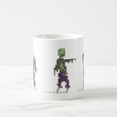 Zombie-8-Bitpixel-Kunst-Tasse Kaffeetasse (Mittel)