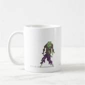 Zombie-8-Bitpixel-Kunst-Tasse Kaffeetasse (Links)