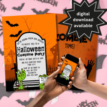 Zombie Adult Halloween Party Einladung
