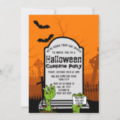 Zombie Adult Halloween Party Einladung (Vorderseite)