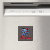 Zombie-Affe ist mein Seelentier Magnet (In Situ (Geschirrspüler))