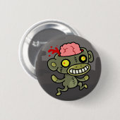 Zombie-Affeknopf Button (Vorne & Hinten)