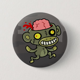 Zombie-Affeknopf Button