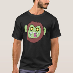 Zombie-Affen-Gesicht Herren-Shirt T-Shirt
