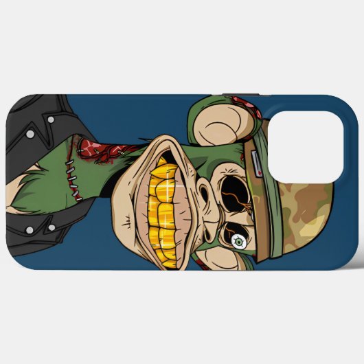 Zombie-Affen-Soldat iPhone / iPad Fall Case-Mate iPhone Hülle (Rückseite (Horizontal))