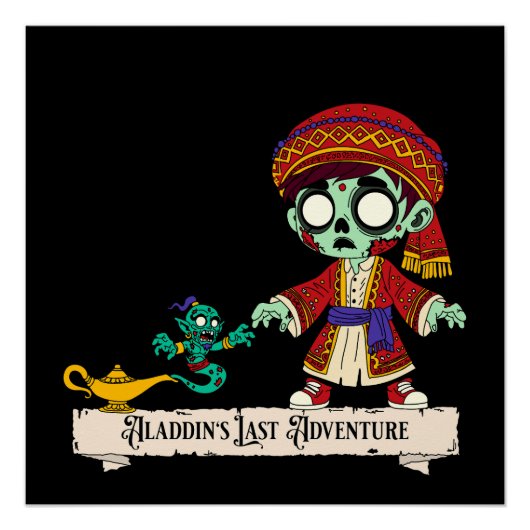 Zombie Aladdin & Zombie Genie Poster (Vorderseite)
