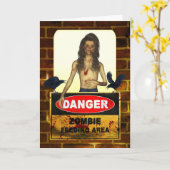 Zombie-alles- Gute zum Geburtstagkarte Karte (Gelbe Blume)