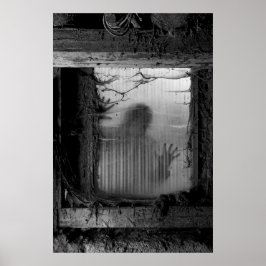 Zombie am Fenster Poster