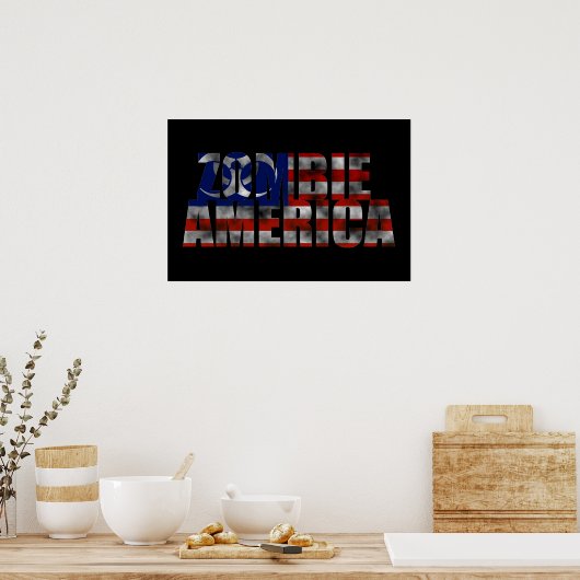 Zombie America Poster (Küche)