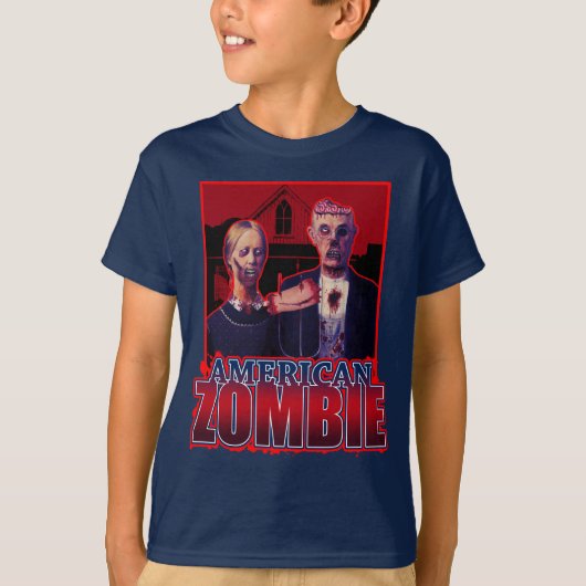 Zombie-amerikanisches gotisches T-Shirt (Vorderseite)