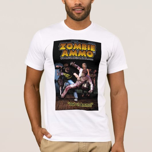 Zombie Ammo™ "aus Munition heraus! " T-Shirt (Vorderseite)