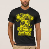 Zombie Ammo™ klassischer gelber Entwurf T-Shirt (Vorderseite)