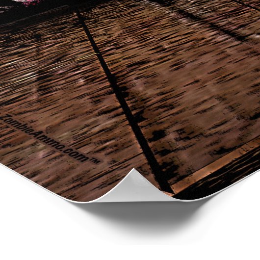 Zombie Ammo™ - "Out of Ammo!" Poster (Ecke)