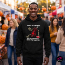 Zombie an einem HaushaltsHalloween