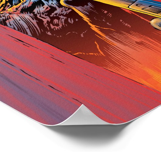 Zombie an Ihrer Tür Poster (Ecke)