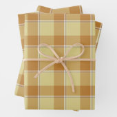 Zombie and Copper Plaid Tan Beige Geschenkpapier Set (Beispiel)