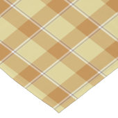 Zombie and Copper Plaid Tan Beige Table Runner Kurzer Tischläufer (Ecke)