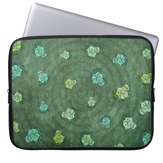 Zombie Angriff auf das moderne Schulmodell Laptopschutzhülle (Vorderseite)