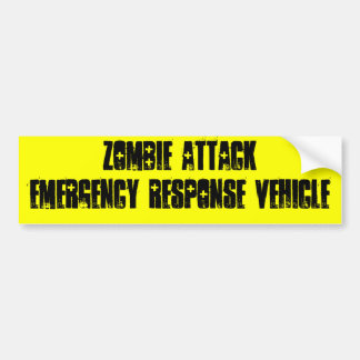 Zombie-Angriff Autoaufkleber