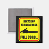 Zombie-Angriff Magnet (Vorderseite/Rückseite)