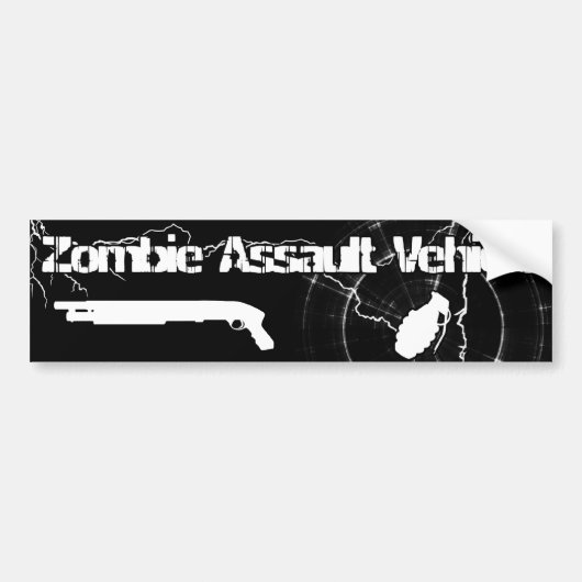 Zombie-Angriffs-Fahrzeug-Autoaufkleber Autoaufkleber (Vorne)