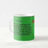 Zombie-Antidot-Kaffee-Tasse Kaffeetasse (Vorderseite Links)