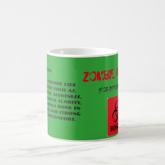 Zombie-Antidot-Kaffee-Tasse Kaffeetasse (Mittel)