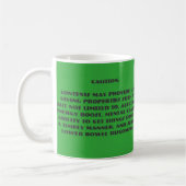 Zombie-Antidot-Kaffee-Tasse Kaffeetasse (Links)