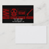 Zombie Apocaplypse Videospielgamer-Visitenkarten Visitenkarte (Vorne/Hinten)