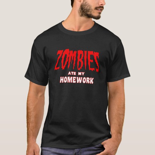 Zombie Apocolypse T-Shirt lustige T (Vorderseite)