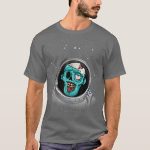 Zombie Apokalypse Astronaut Space Halloween Zombie T-Shirt