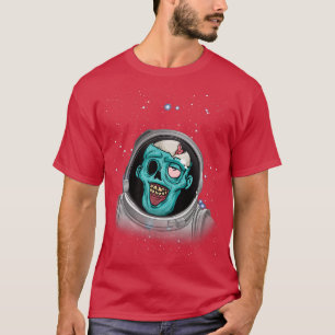 Zombie Apokalypse Astronaut Space Halloween Zombie T-Shirt