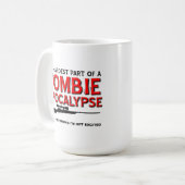 Zombie-Apokalypse-aufgeregte lustige Tasse (Vorderseite Links)