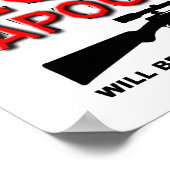 Zombie-Apokalypse begeistert Funny Poster (Ecke)