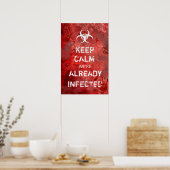Zombie Apokalypse Behalte Calm 13" X 19" Poster (Küche)
