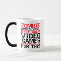 Zombie Apokalypse Behalte Calm Gamers Funny Mug