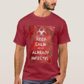 Zombie Apokalypse Behalte Calm T-Shirt (Vorderseite)