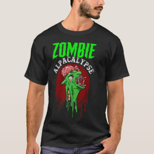 Zombie-Apokalypse Blutmond Alpacalypse Lama Alpaka T-Shirt